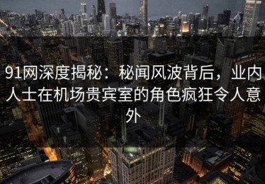 91网深度揭秘：秘闻风波背后，业内人士在机场贵宾室的角色疯狂令人意外