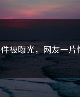 91事件被曝光，网友一片惋惜！