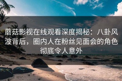 蘑菇影视在线观看深度揭秘：八卦风波背后，圈内人在粉丝见面会的角色彻底令人意外