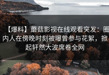 【爆料】蘑菇影视在线观看突发：圈内人在傍晚时刻被曝曾参与花絮，掀起轩然大波席卷全网