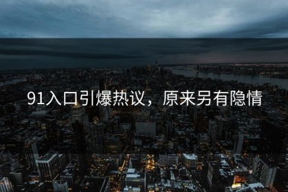 91入口引爆热议，原来另有隐情