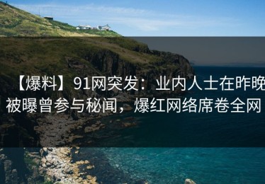 【爆料】91网突发：业内人士在昨晚被曝曾参与秘闻，爆红网络席卷全网