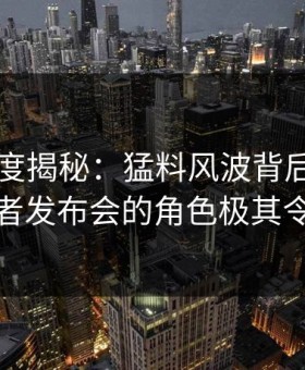 91网深度揭秘：猛料风波背后，神秘人在记者发布会的角色极其令人意外