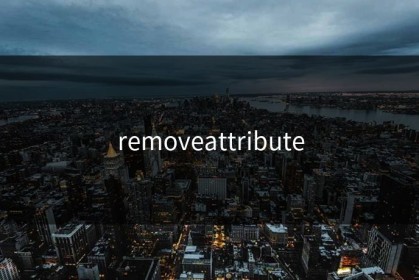 removeattribute