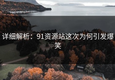 详细解析：91资源站这次为何引发爆笑