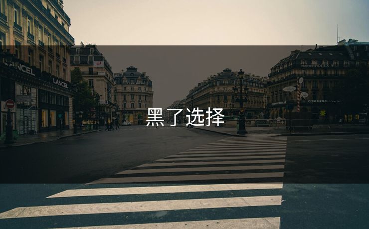 黑了选择